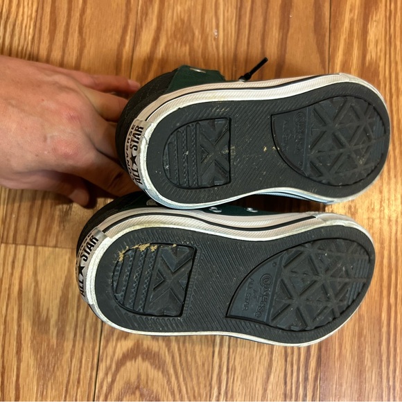 Converse Kids High-Top Sneakers - Dark Green and Black - Picture 5 of 7